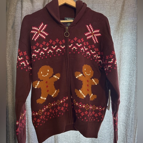 Modcloth Sweaters - Gingerbread manfull zip sweater
